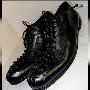 Marsell Lace Up Black Ankle Boot (EU 38)